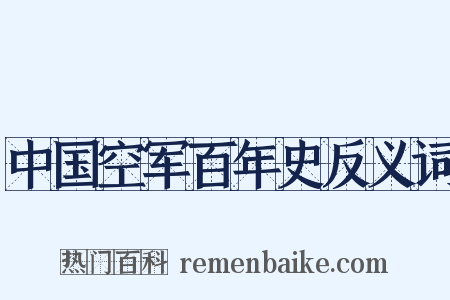 中国空军百年史反义词是什么意思的图片